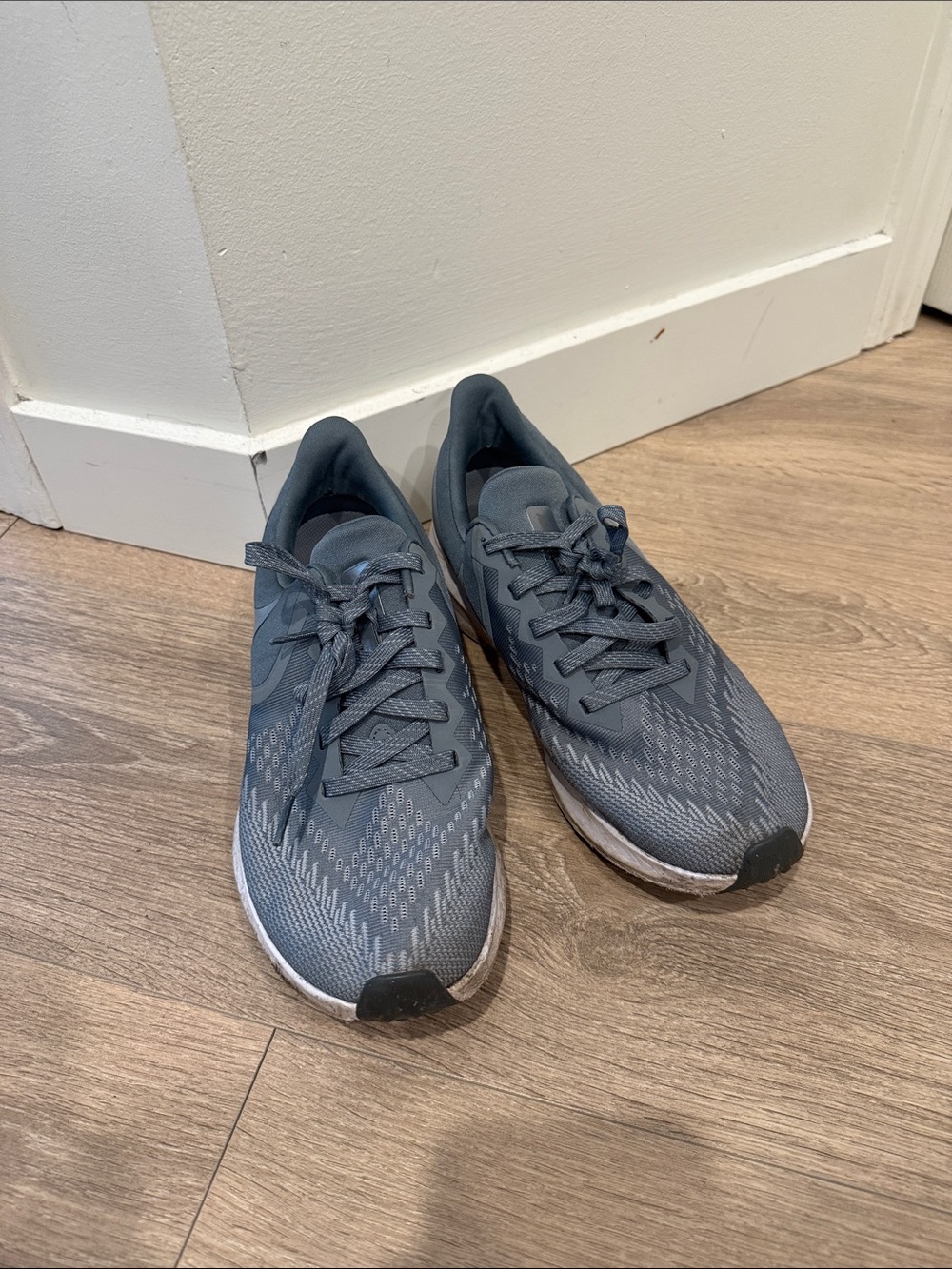 Nike Women's Gray Mesh Running Sneakers